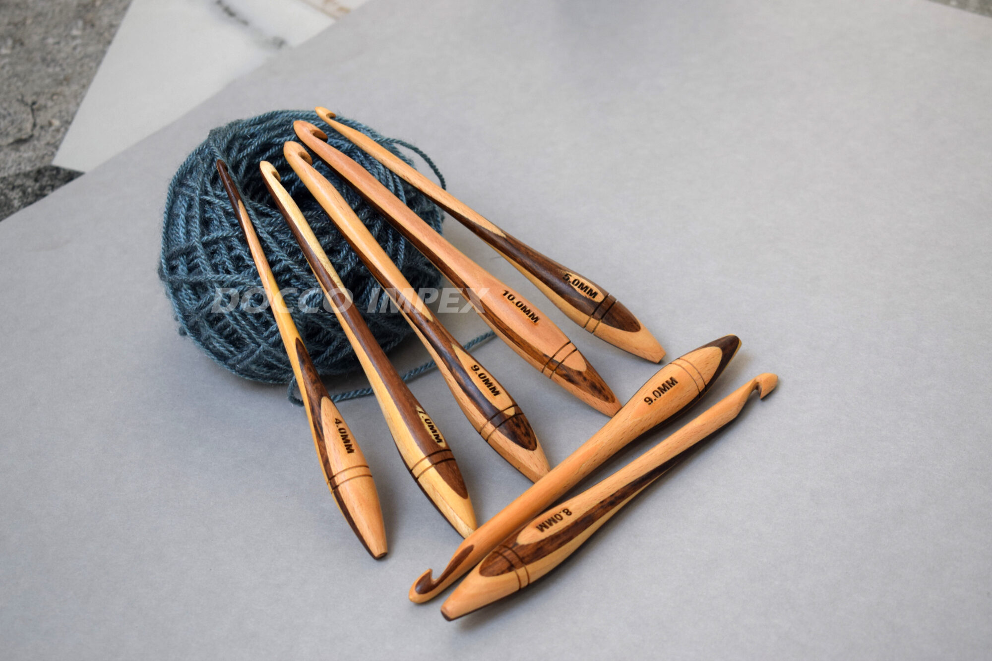 Handmade Wooden Premium Crochet Hooks - Image 3