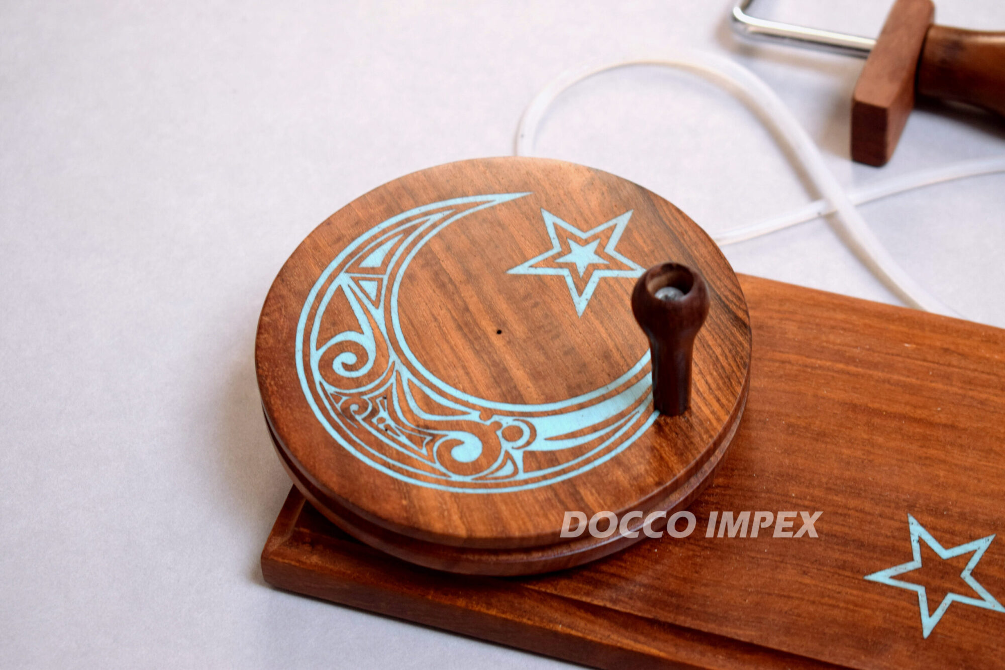 Traditional Wooden Handcrafted Ball Winder ( Rosewood + printed ) - Image 3