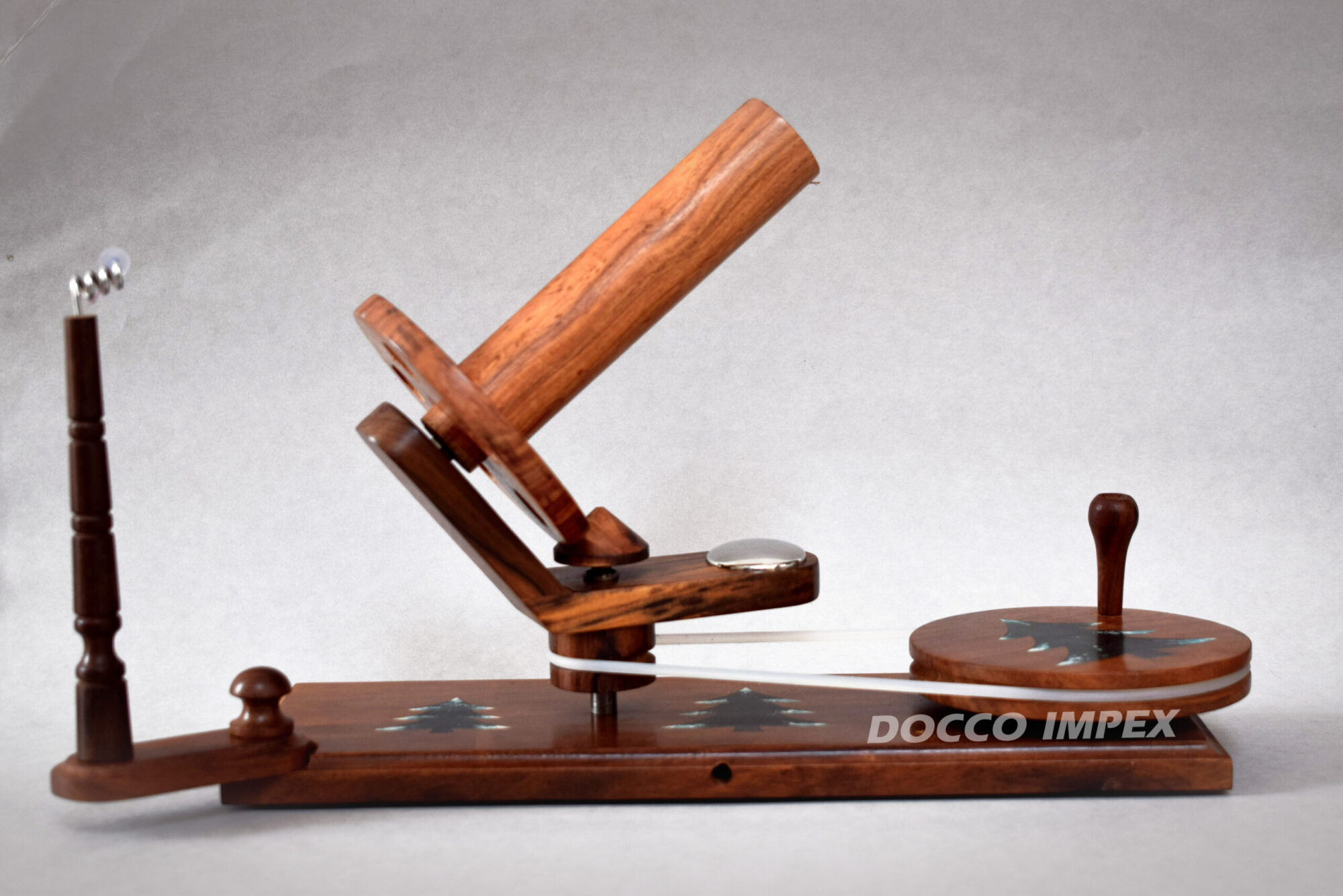 Traditional Wooden Handcrafted Ball Winder ( Rosewood + printed ) - Image 4