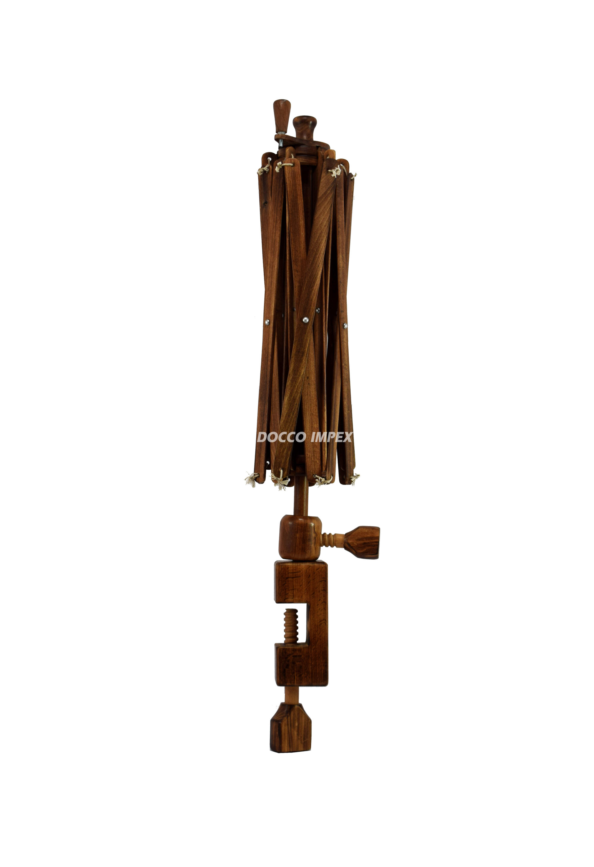 Hand Operated Yarn Swift Umbrella ( Rosewood ) - Image 8