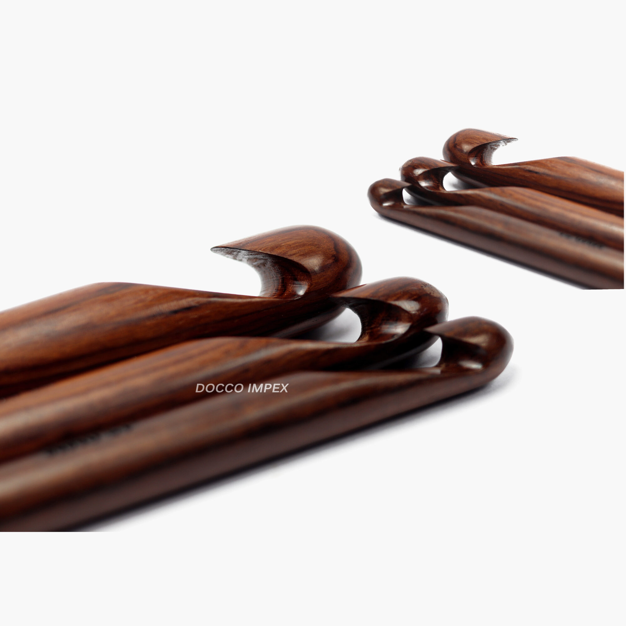 Handmade Wooden Wider Crochet Hooks ( Rosewood ) - Image 2