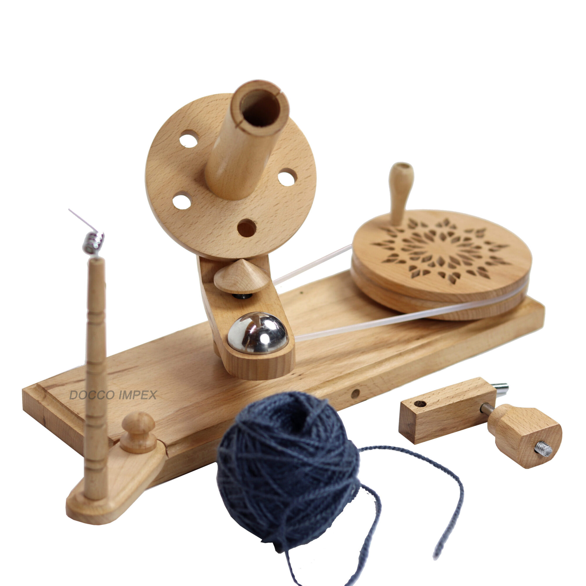 Traditional Wooden Handcrafted Ball Winder ( Beachwood ) - Image 4