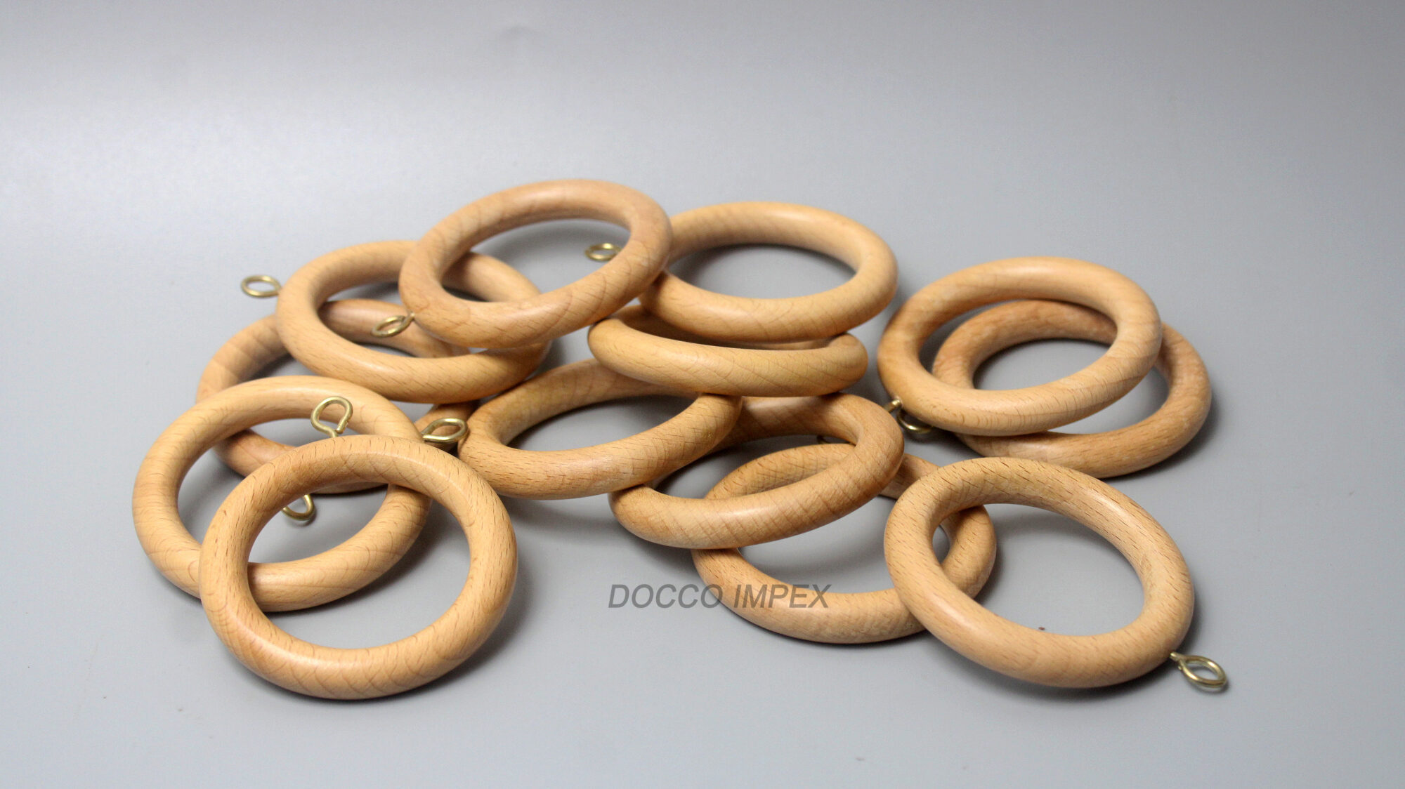 Handmade Wooden Curtain Rings ( Beachwood ) - Image 4